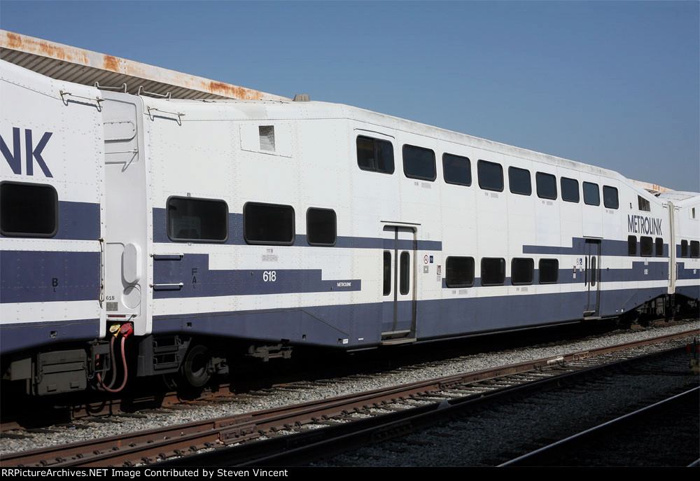 Metrolink neutered cab car SCAX #618